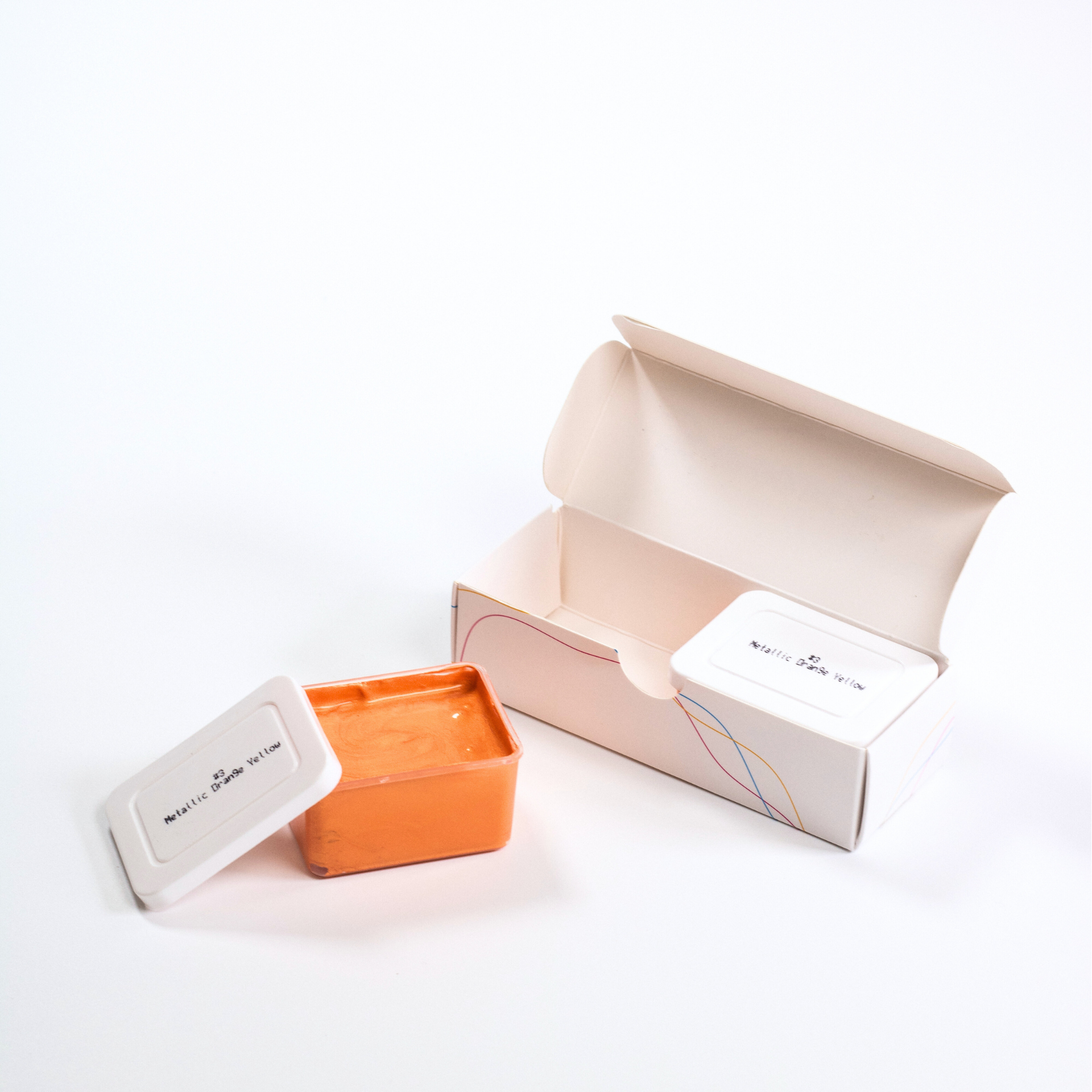 Gouache Metallic Orange Yellow Refills 50ml/1.7oz (2 pcs.)