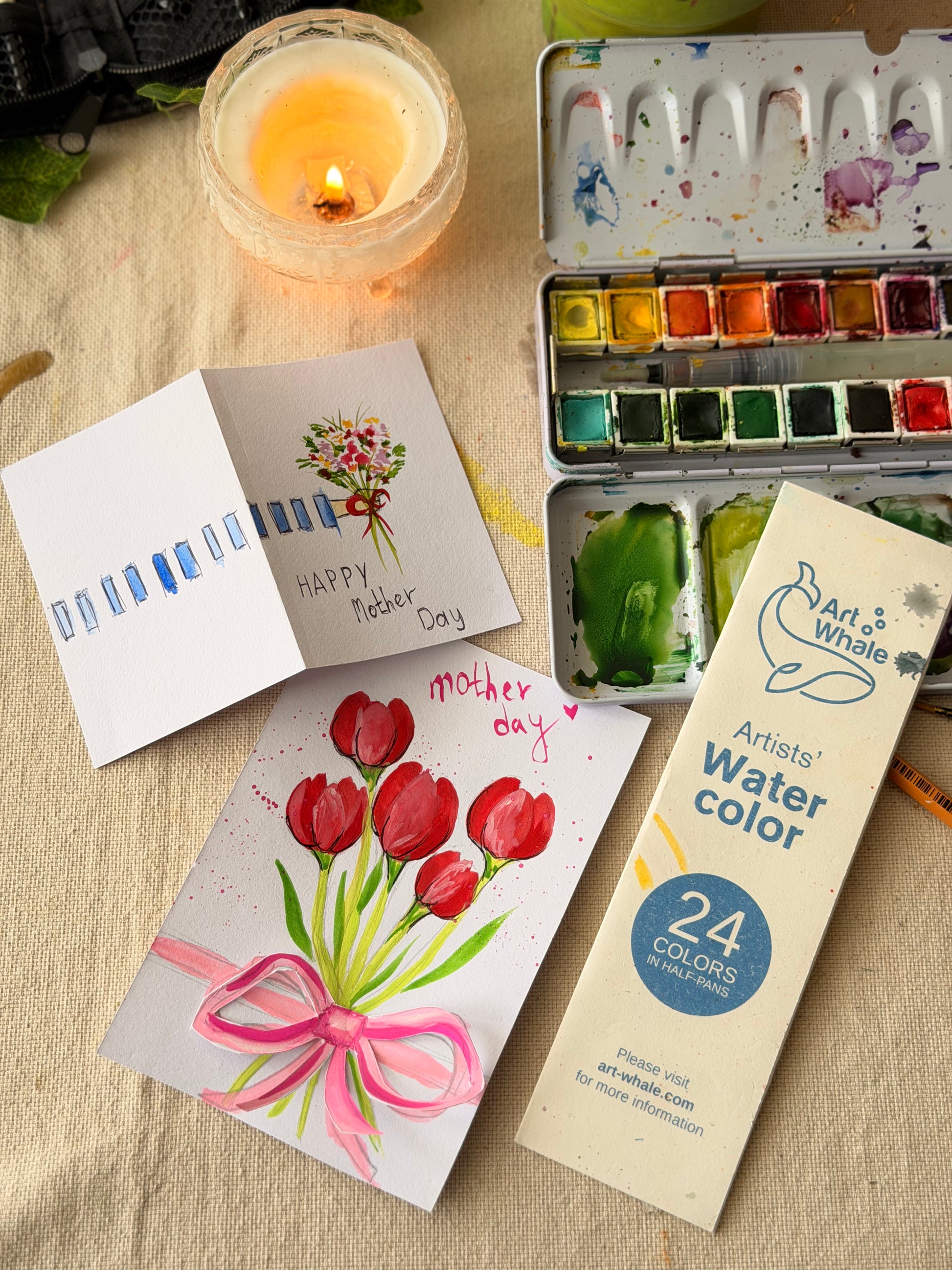 Watercolor Mother’s Day Card