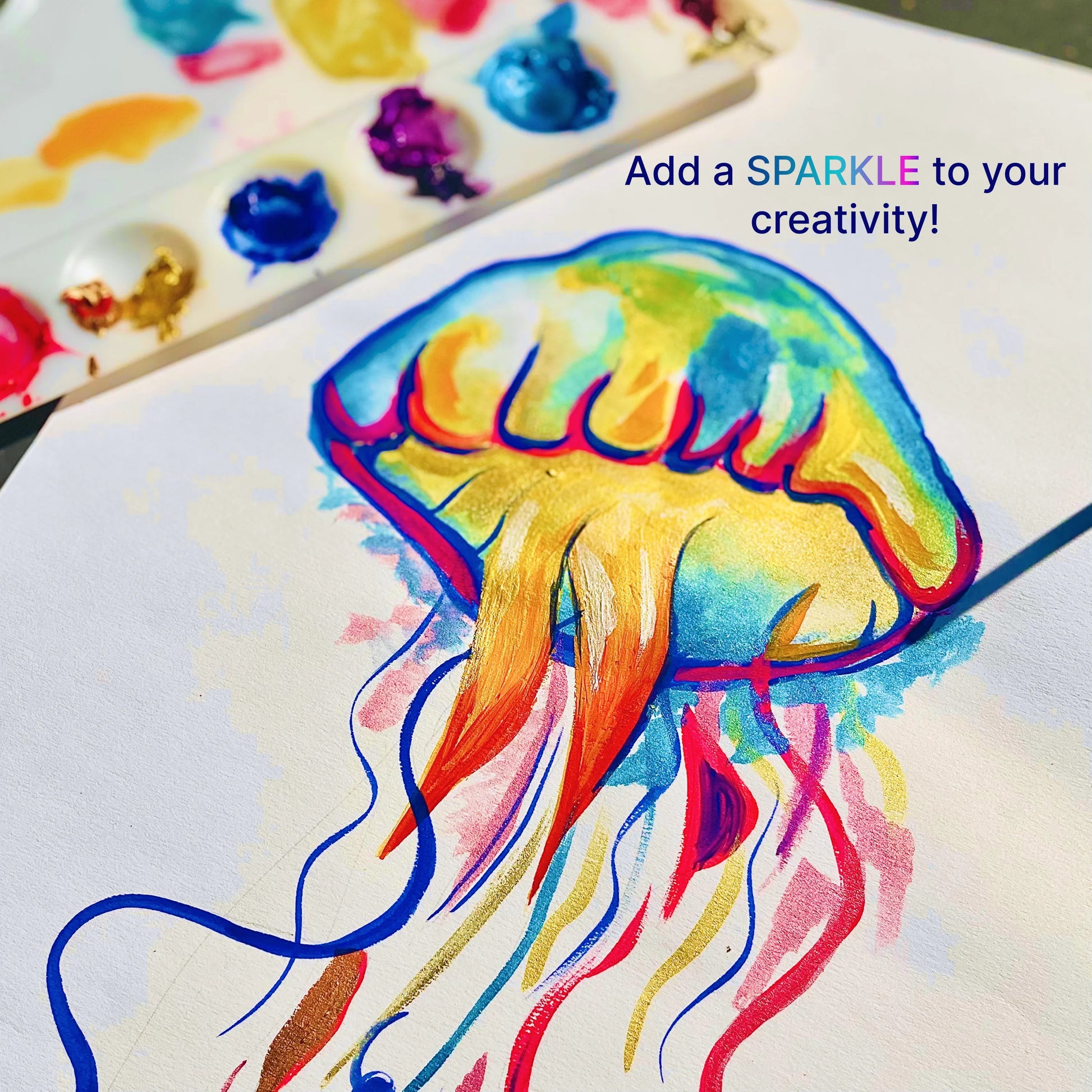Gouache Paint Set – 42 Colors, 24 Metallic Shades, Refillable | Art Whale