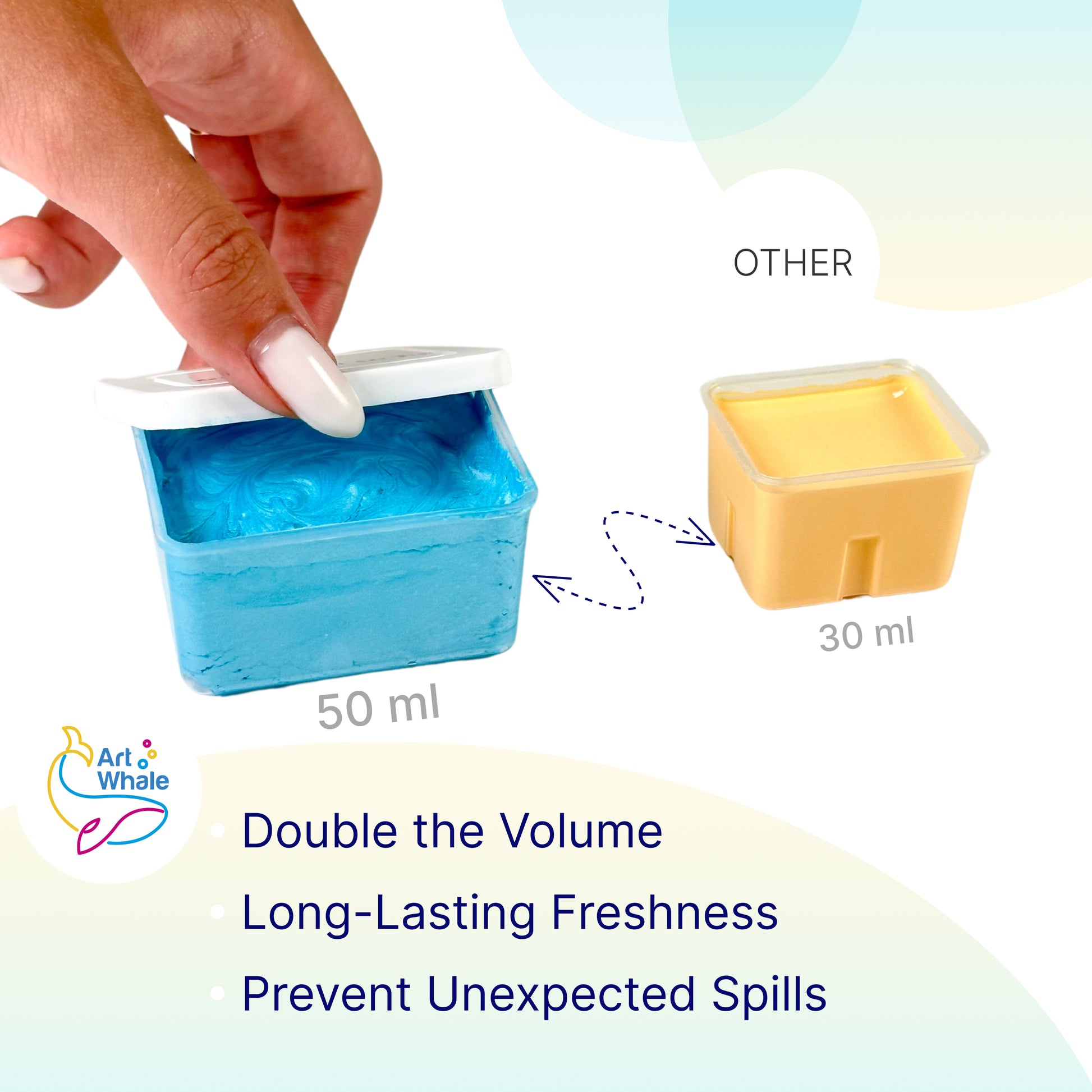 Gouache Metallic Sky Blue Refills 50ml/1.7oz (2 pcs.)