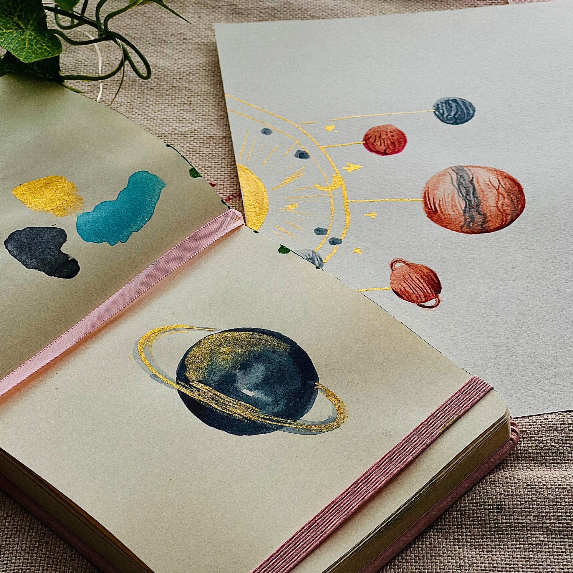 Metallic Watercolor 24 Colors |Tin Box & Waterbrush