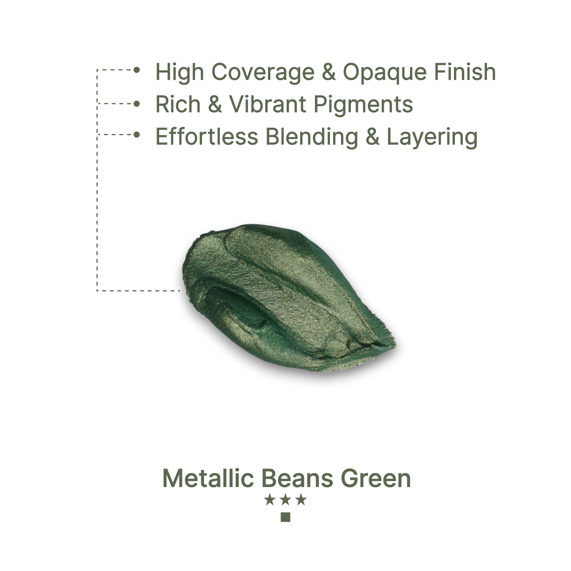 Gouache Metallic Beans Green Refills 50ml/1.7oz (2 pcs.)