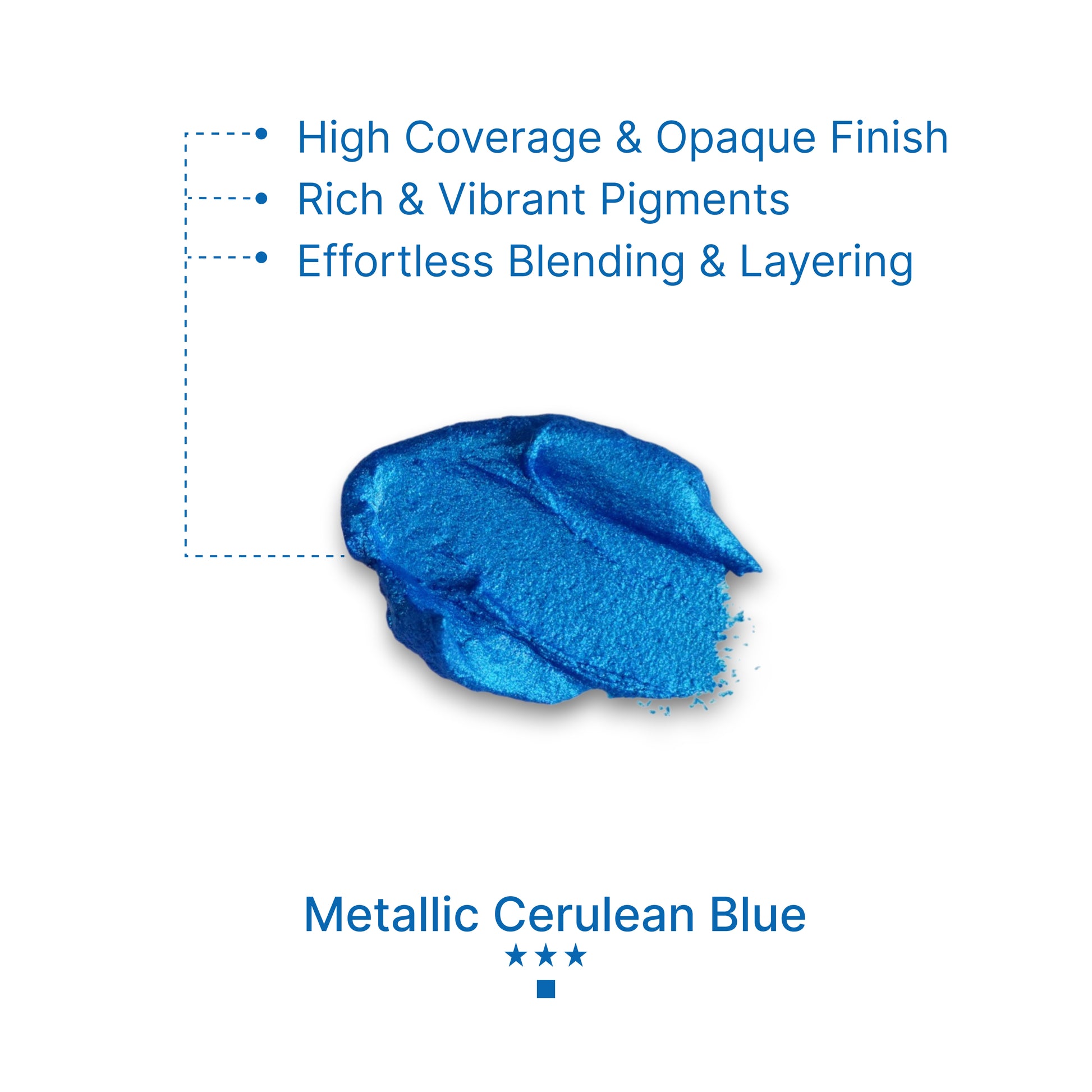 Gouache Metallic Cerulean Blue Refills 50ml/1.7oz (2 pcs.)