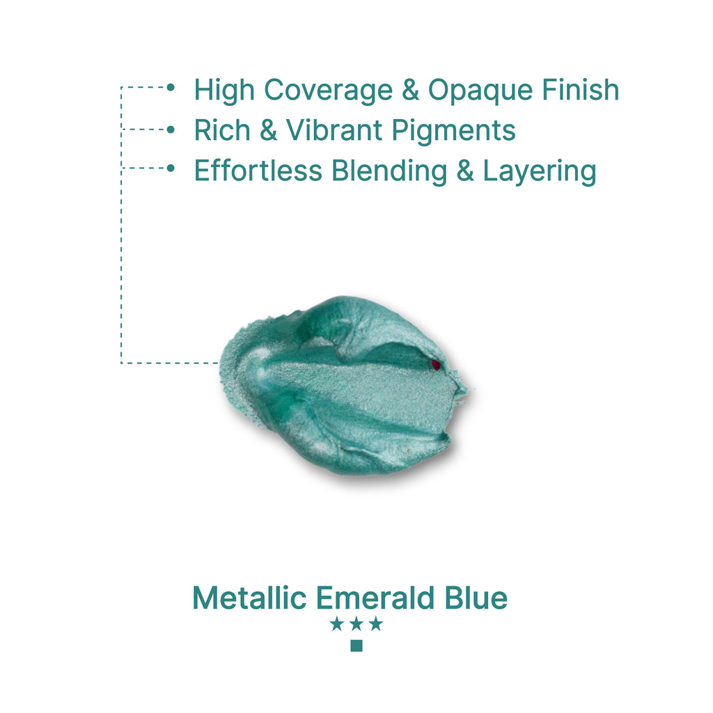 Gouache Metallic Emerald Blue Refills 50ml/1.7oz (2 pcs.)