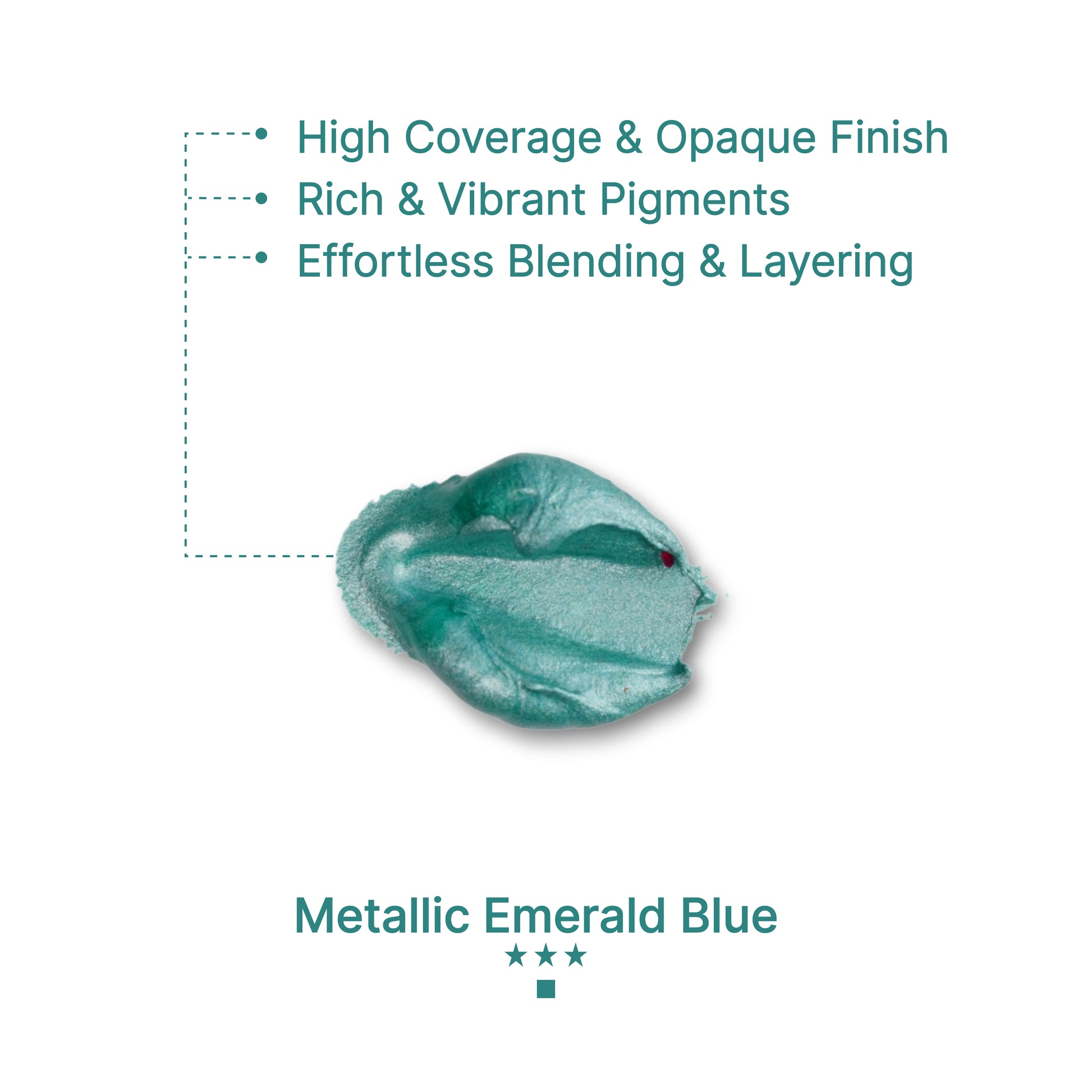 Gouache Metallic Emerald Blue Refills 50ml/1.7oz (2 pcs.)