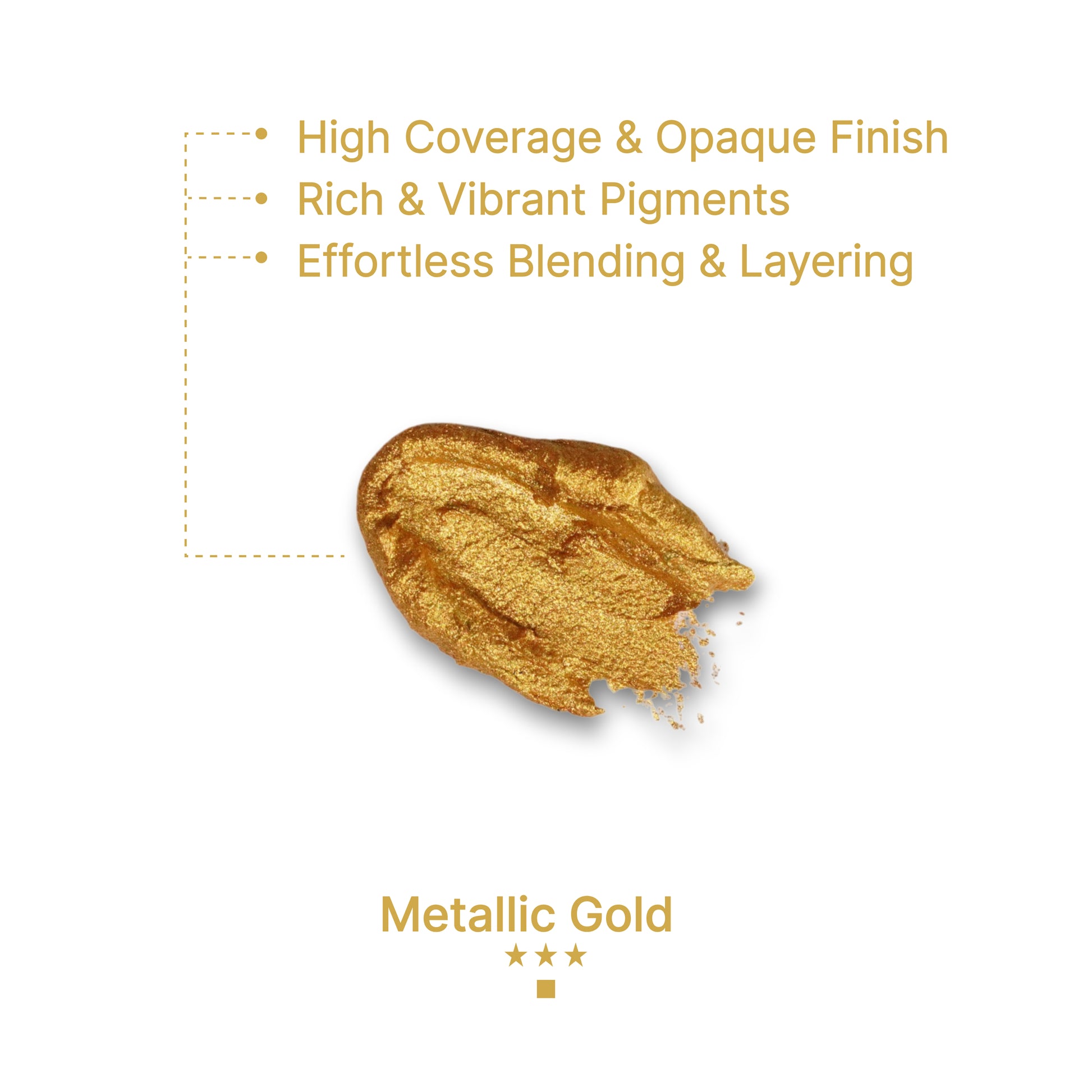 Gouache Metallic Gold Refills 50ml/1.7oz (2 pcs.)