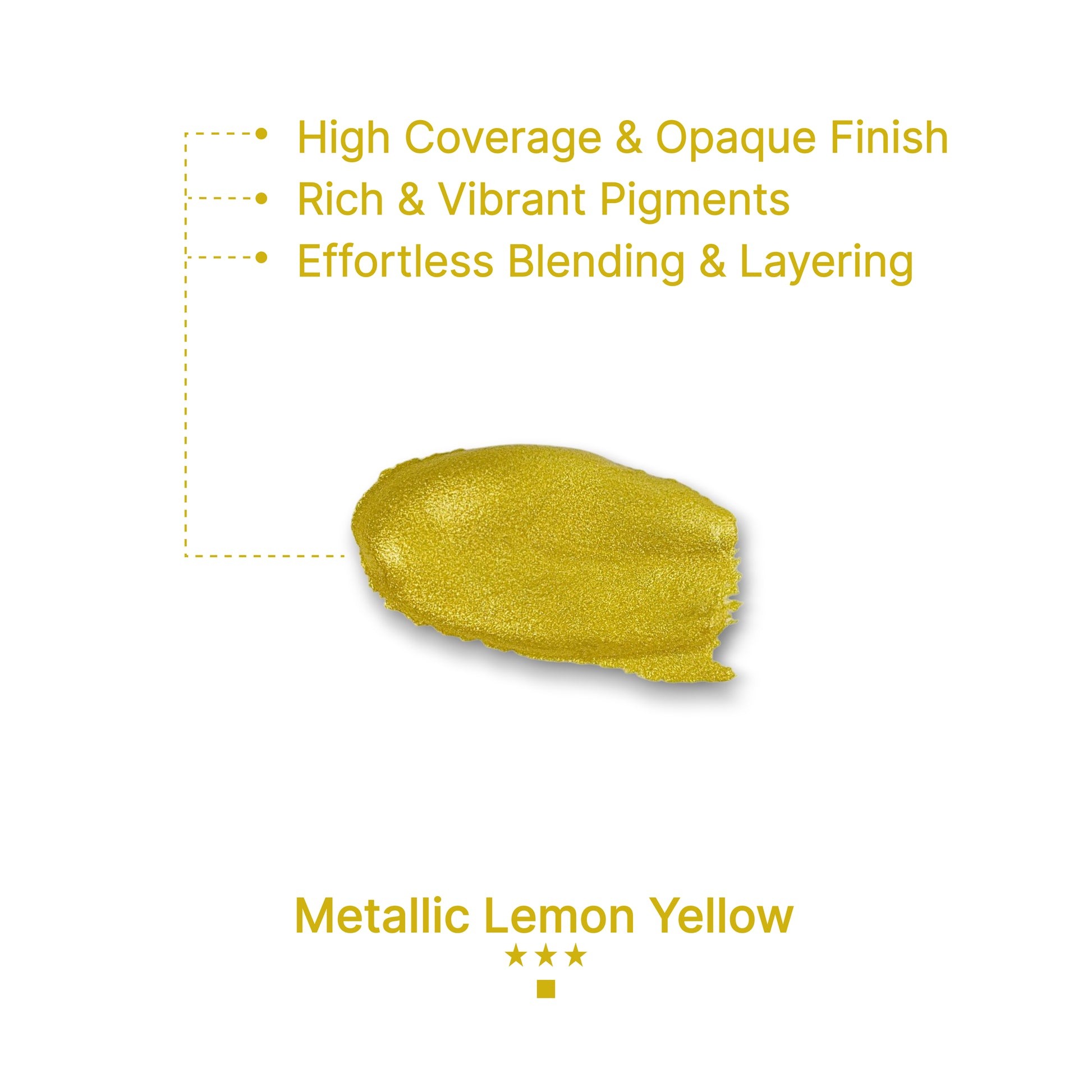 Gouache Metallic Lemon Yellow Refills 50ml/1.7oz (2 pcs.)