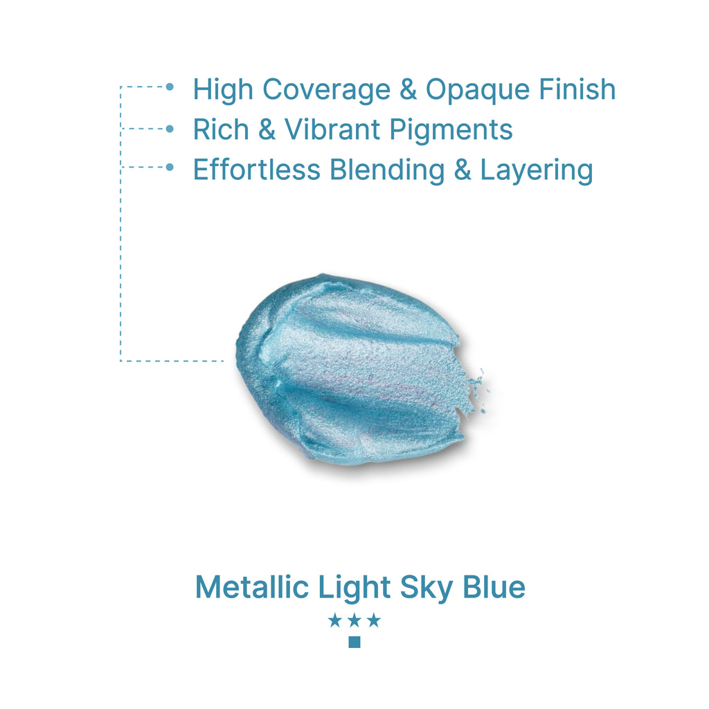Gouache Metallic Light Sky Blue Refills 50ml/1.7oz (2 pcs.)