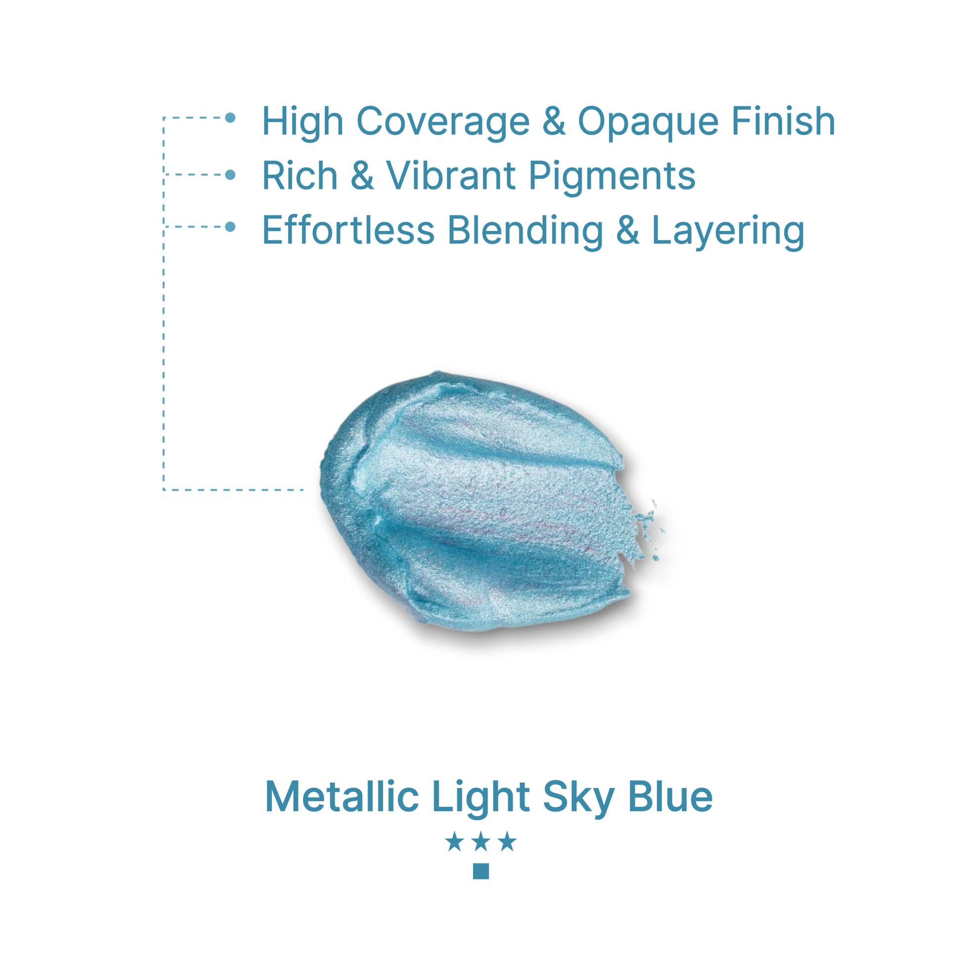Gouache Metallic Light Sky Blue Refills 50ml/1.7oz (2 pcs.)