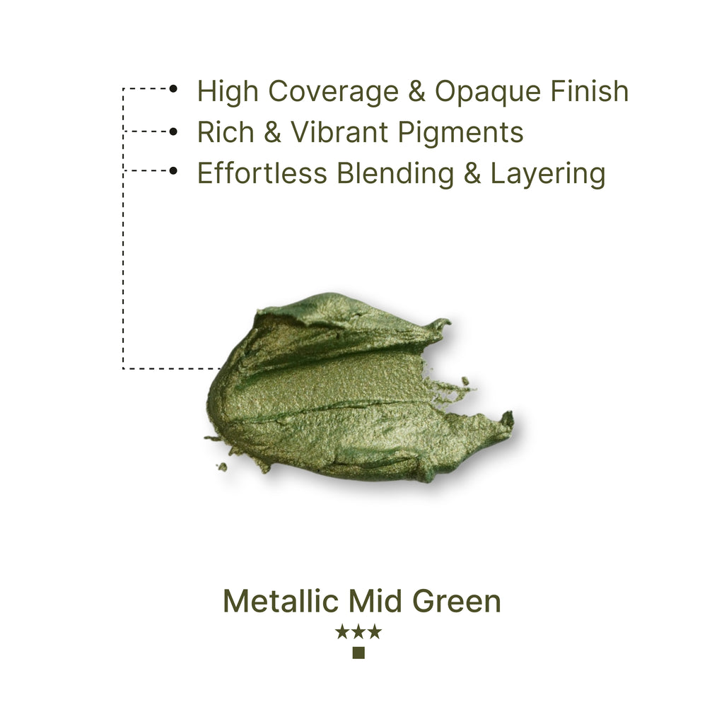 Gouache Metallic Mid Green Refills 50ml/1.7oz (2 pcs.)