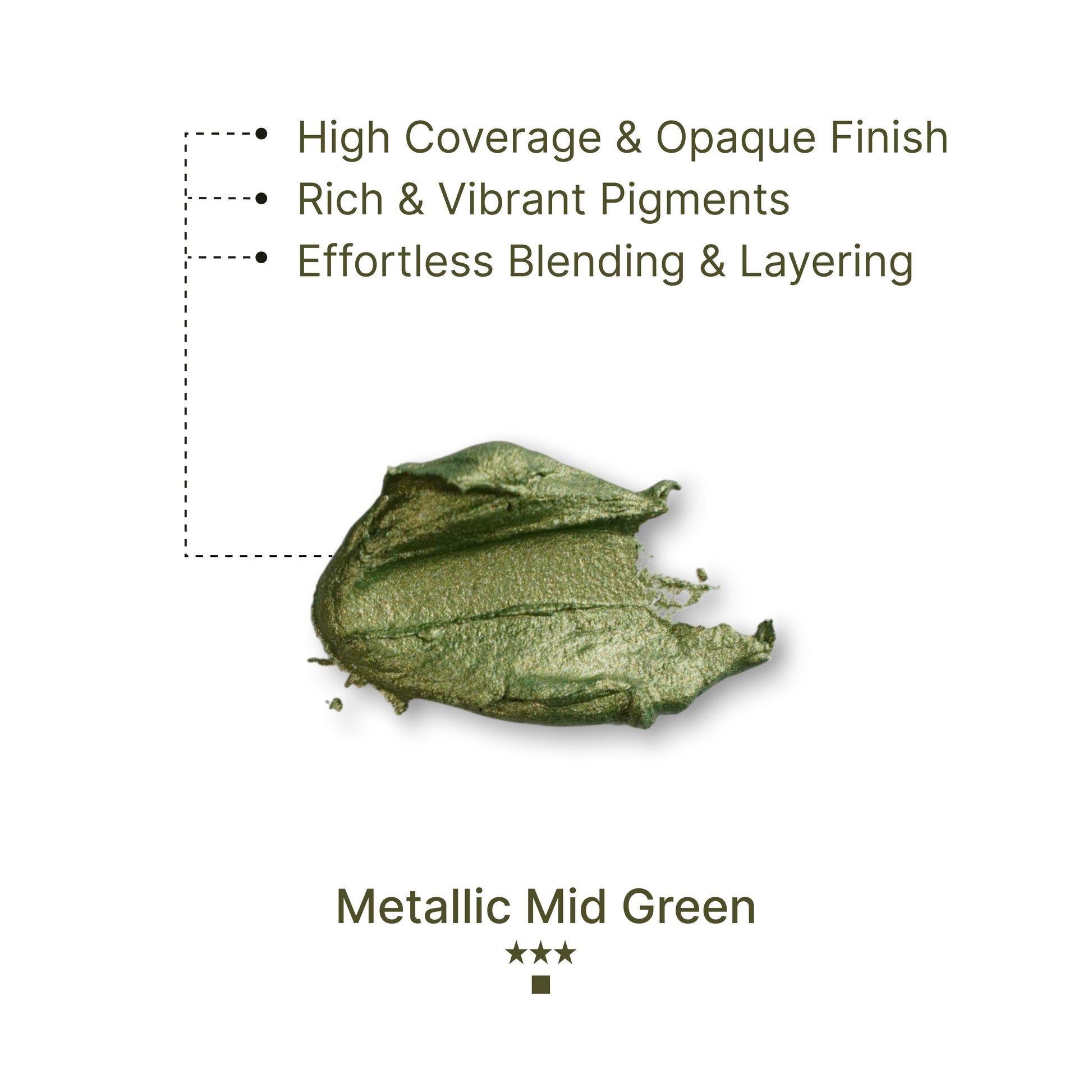 Gouache Metallic Mid Green Refills 50ml/1.7oz (2 pcs.)
