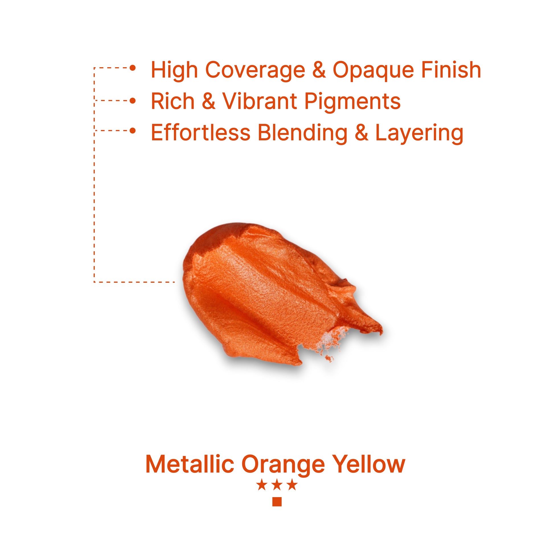 Gouache Metallic Orange Yellow Refills 50ml/1.7oz (2 pcs.)