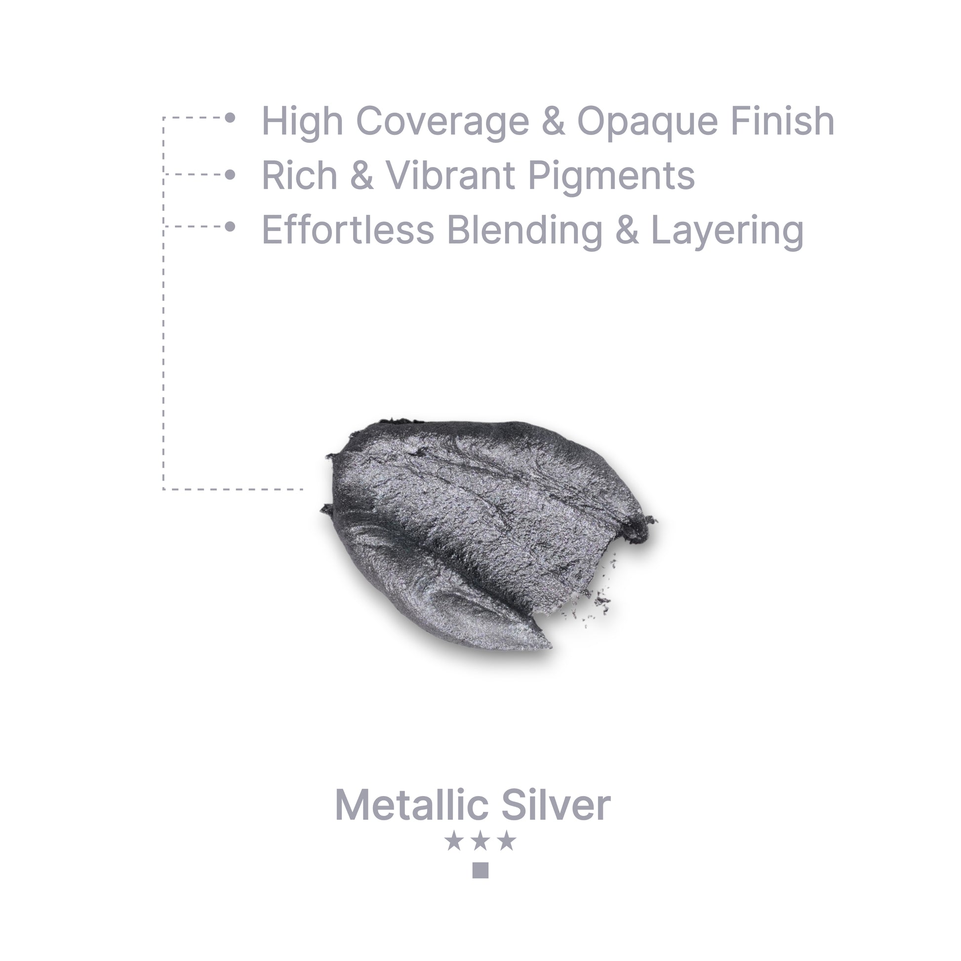 Gouache Metallic Silver Refills 50ml/1.7oz (2 pcs.)