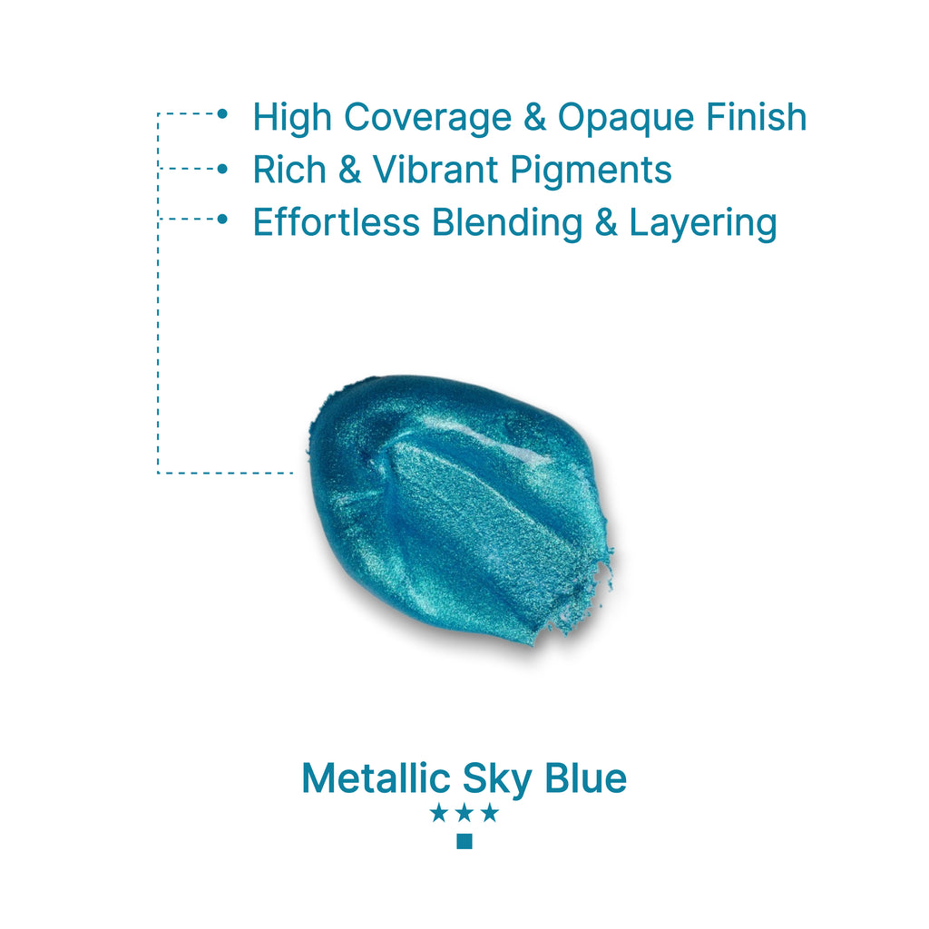 Gouache Metallic Sky Blue Refills 50ml/1.7oz (2 pcs.)