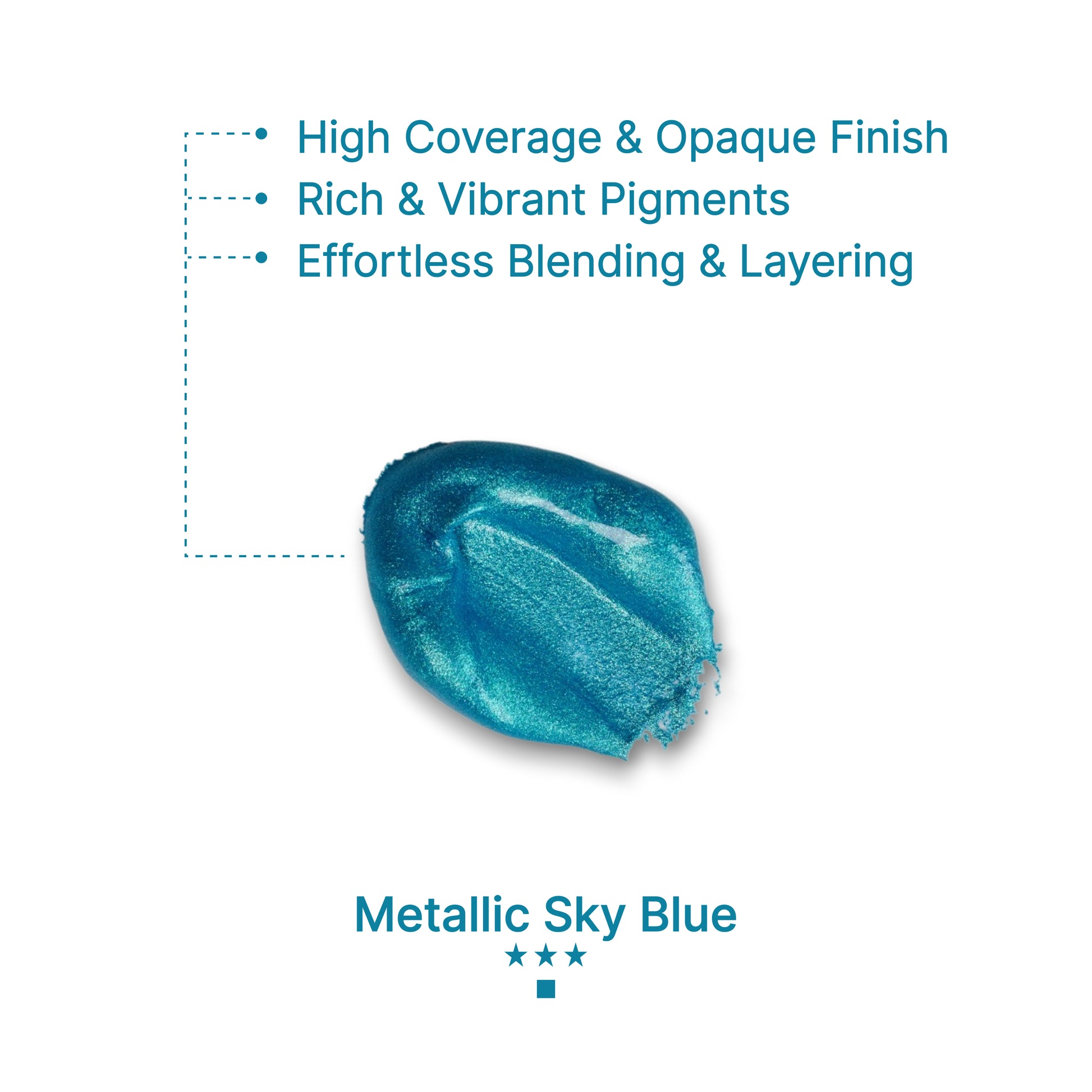 Gouache Metallic Sky Blue Refills 50ml/1.7oz (2 pcs.)