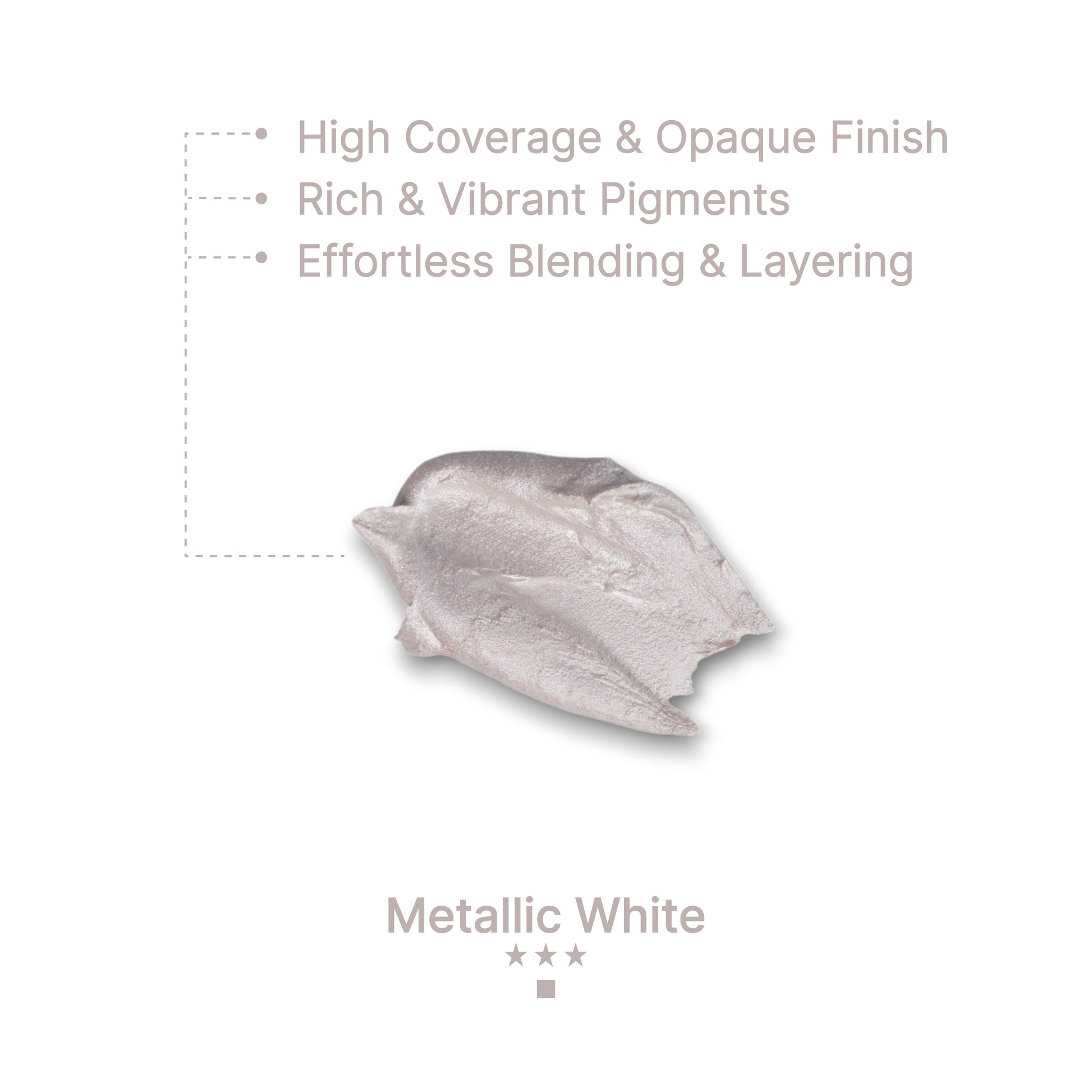 Gouache Metallic White Refills 50ml/1.7oz (2 pcs.)