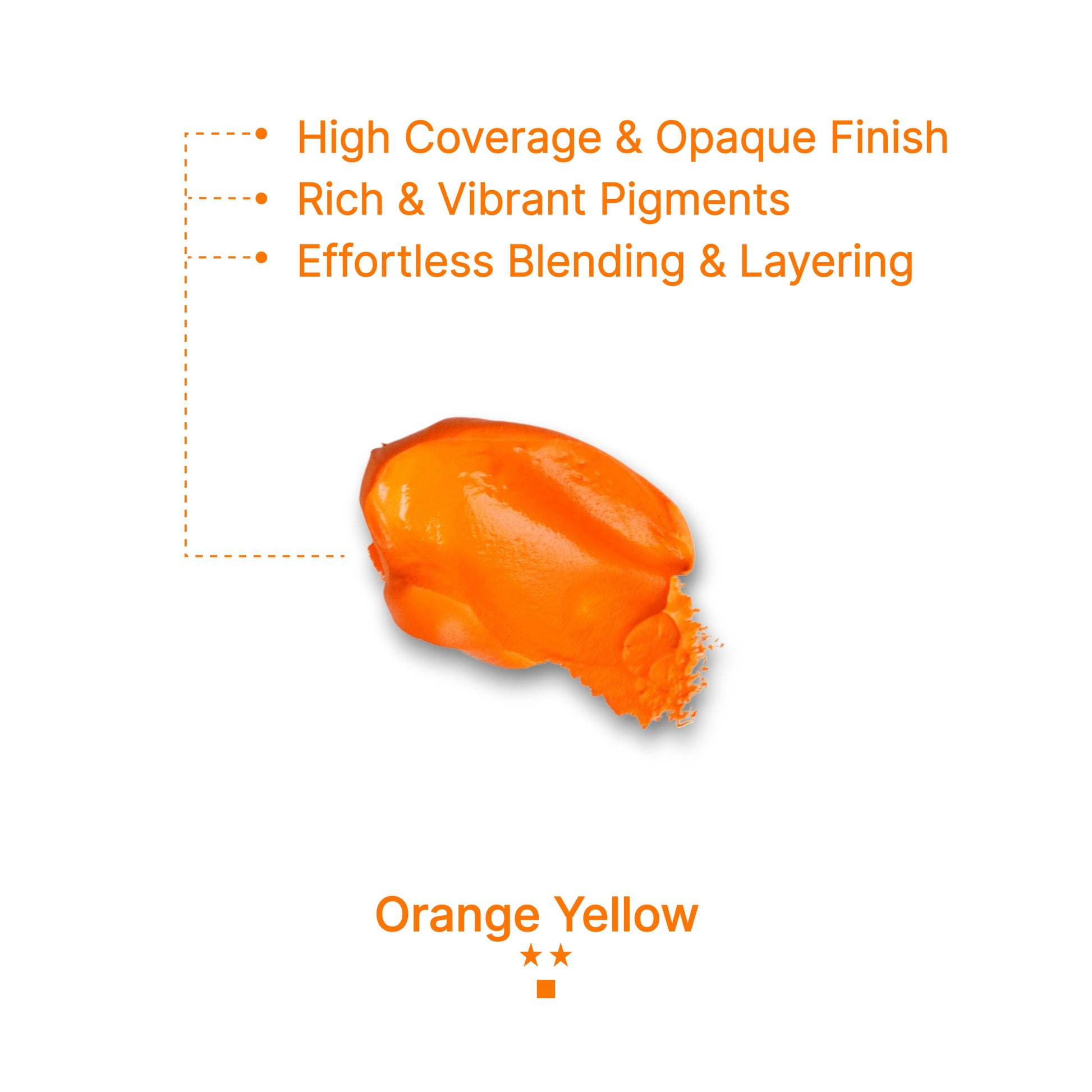 Gouache Orange Yellow Refills 50ml/1.7oz (2 pcs.)