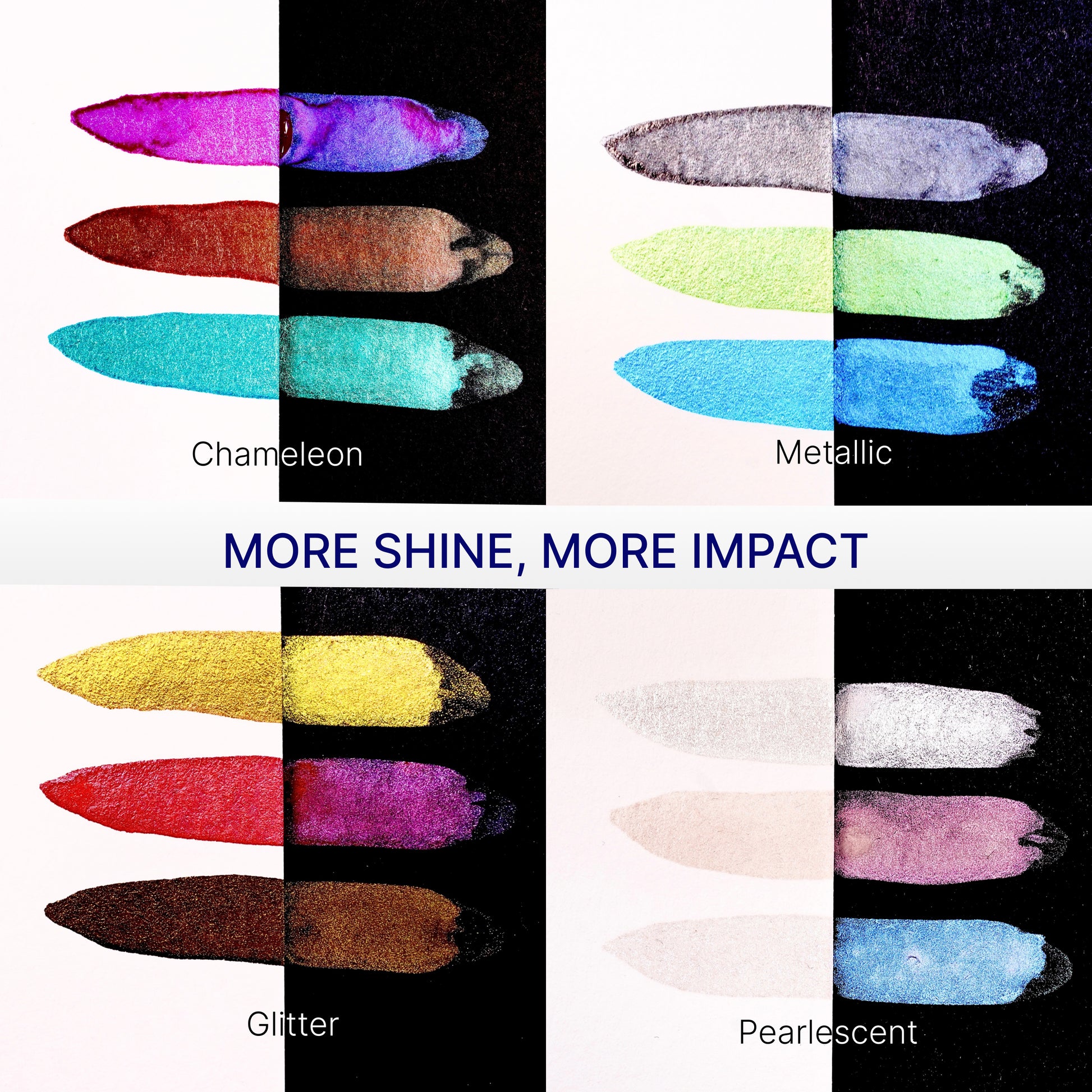 Metallic Watercolor 24 Colors |Tin Box & Waterbrush