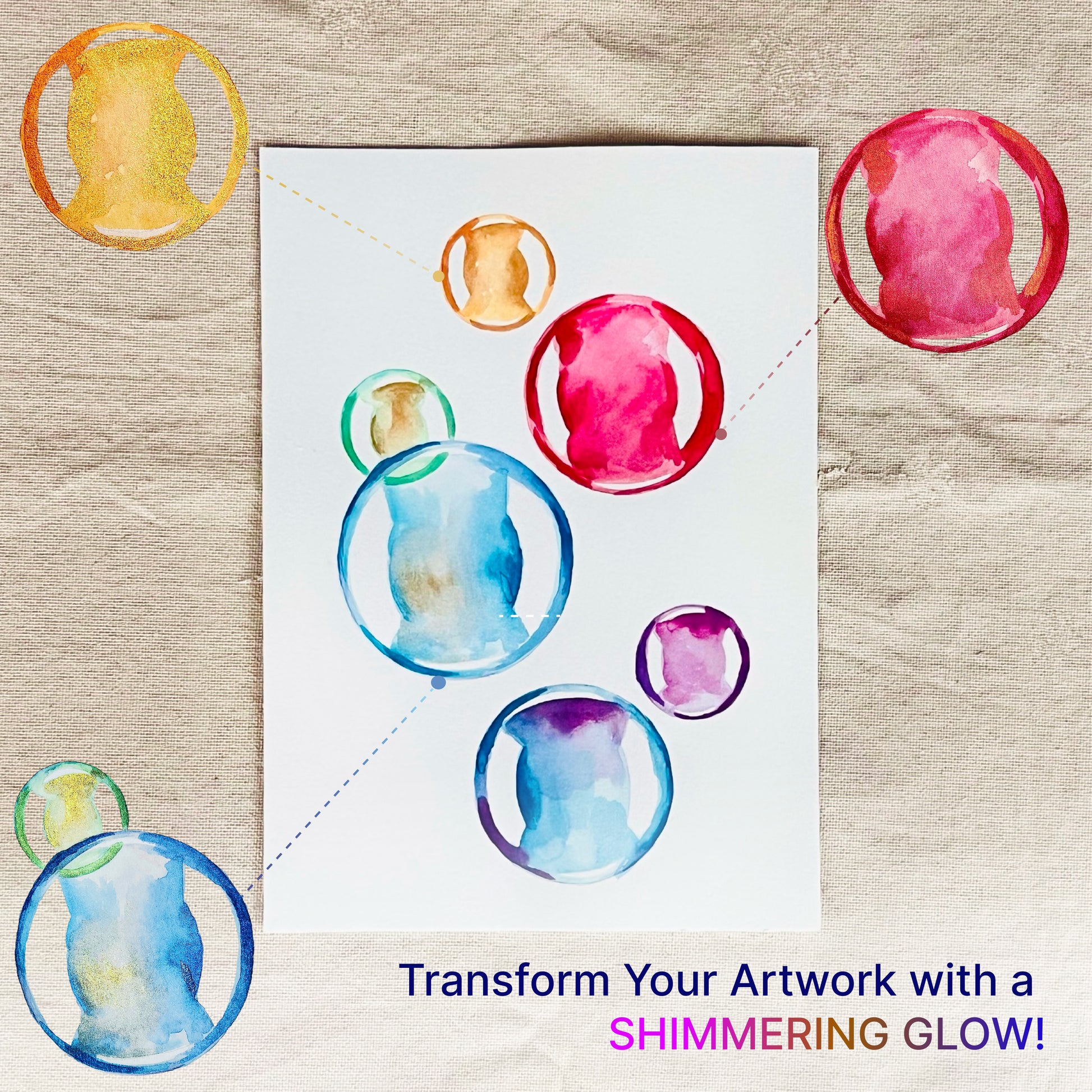 Metallic Watercolor 24 Colors |Tin Box & Waterbrush
