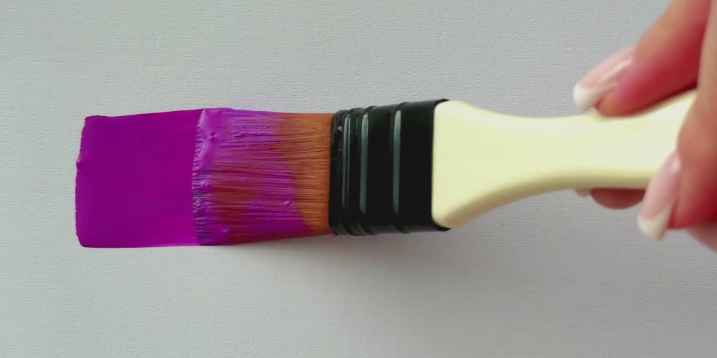 Paint Brush Set 10 pcs for Acrylic, Oil & Watercolor – Art Whale Synthetic Nylon Bristles, Wooden Handle, Artist Paint Brushes – Black