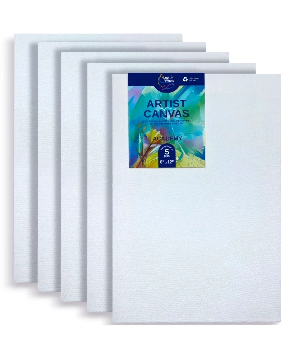Artists' Stretched Canvas, pack of 5