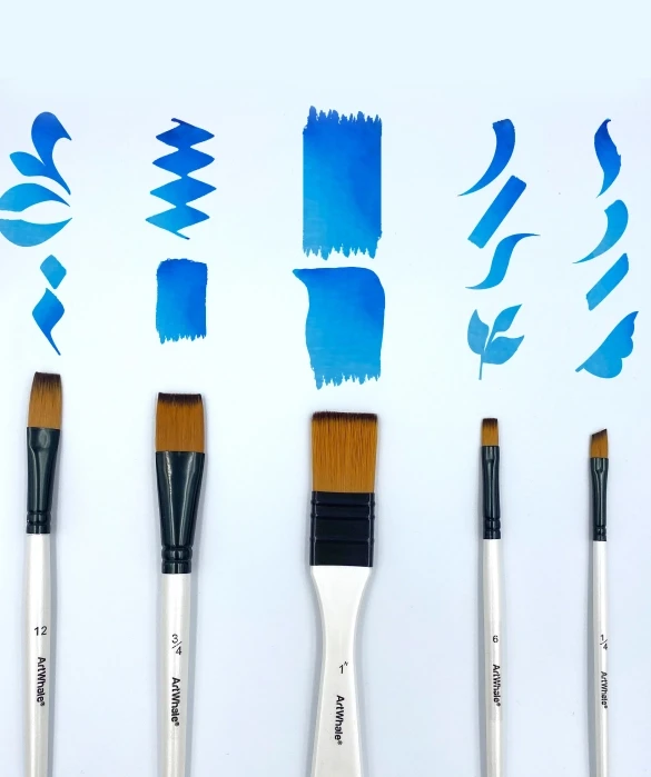 Painting Brush Set With Holder, 10 pcs